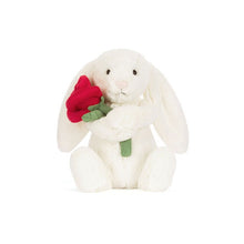 Load image into Gallery viewer, Bashful Cream Bunny with Rose
