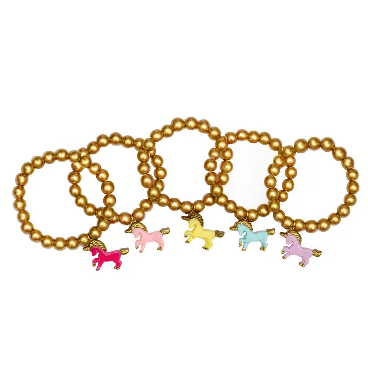 Golden Unicorn Bracelets W/Patch