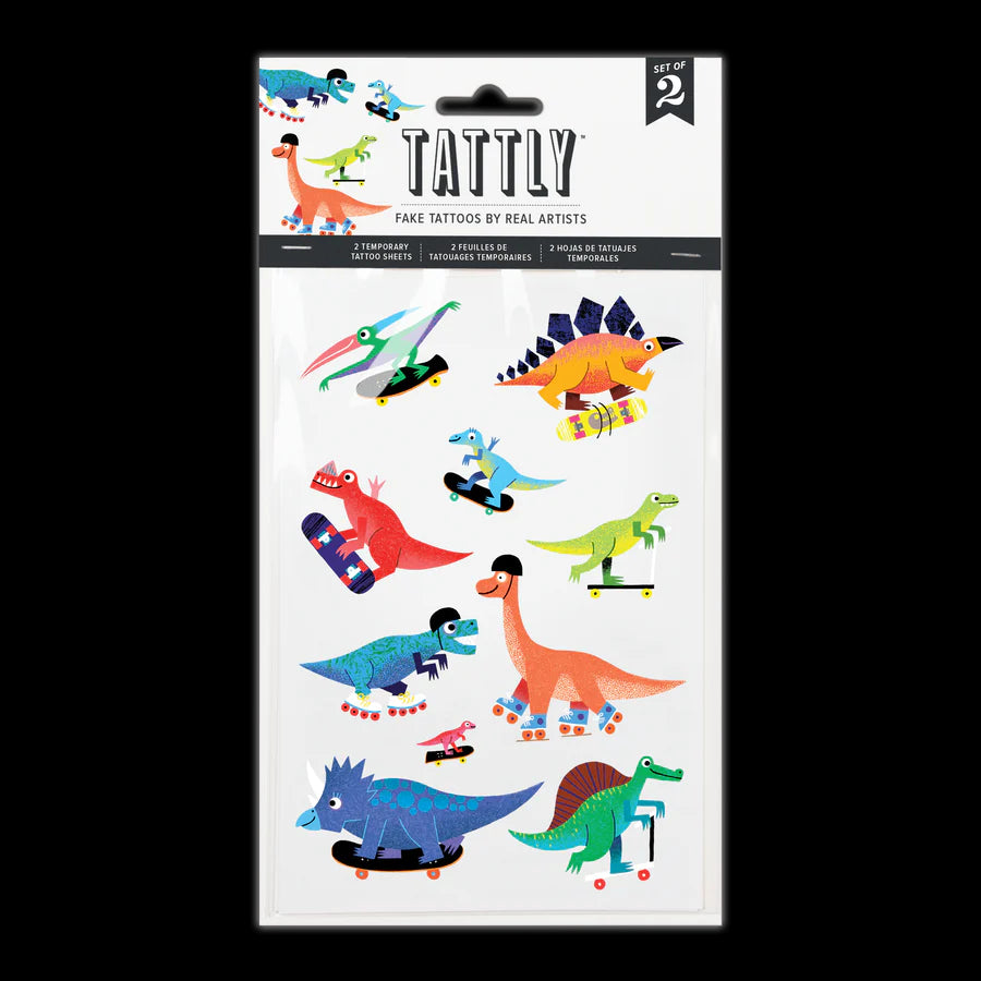 Dino Derby Tattoo Sheets