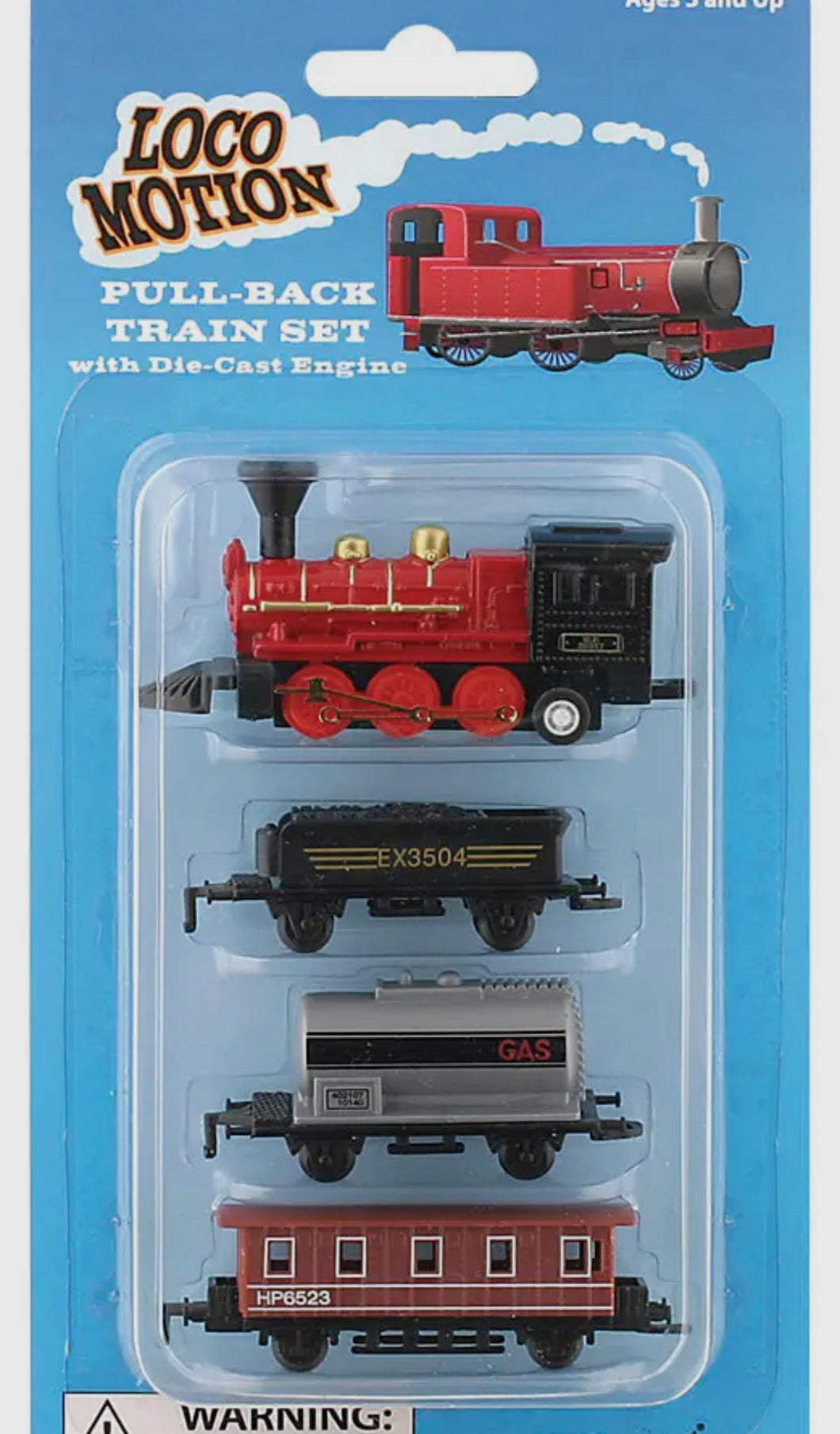 Mini Pull Back Train Set