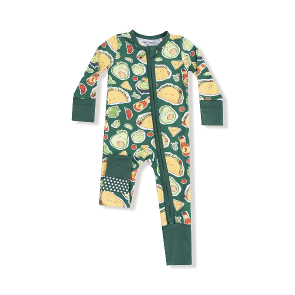 Happy Tacos 2 Way Zipper Romper