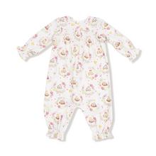 Load image into Gallery viewer, Floral Owl Families Smocked Romper
