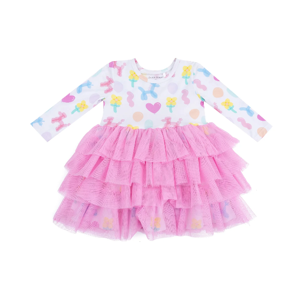 Balloon Animals Pink Tulle Dress