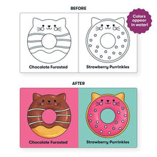 Load image into Gallery viewer, Color Magic Bath Book - Cat Donuts
