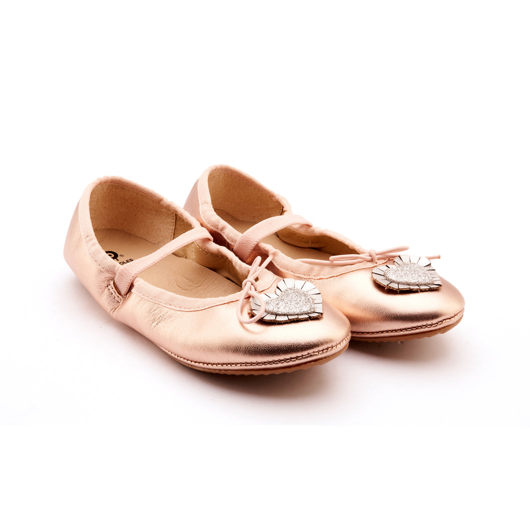 Heart Ruffle Copper Shoe