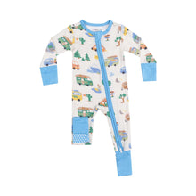 Load image into Gallery viewer, Friendly Campers 2way Zipper Romper

