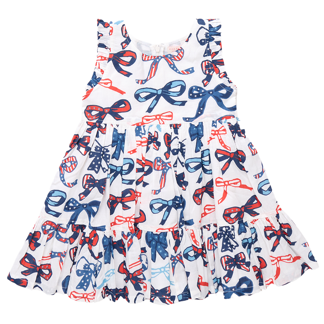 Red White and Bows Kelsey Dress
