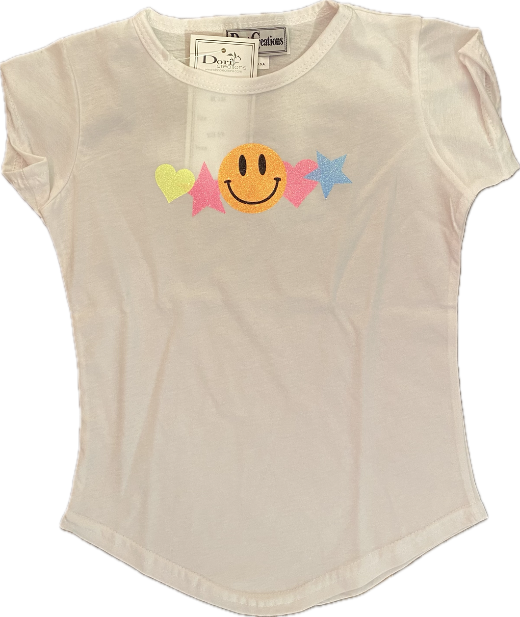 Smile Star Row Rounded Bottom Tee