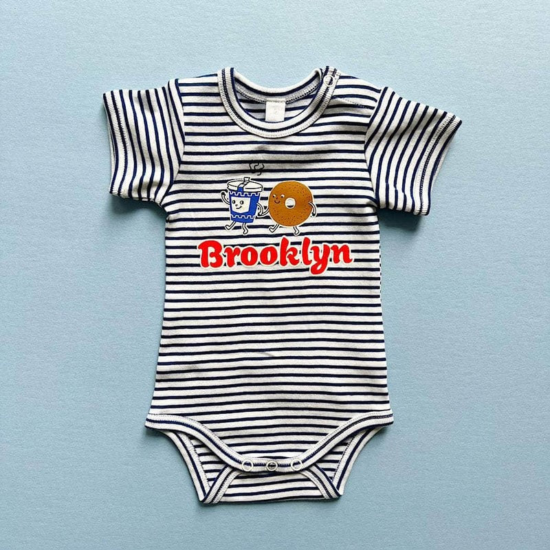 Brooklyn Bagels and Coffee Organic Onesie