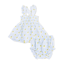 Load image into Gallery viewer, Lovely Lemons Smocked Top with Bloomer
