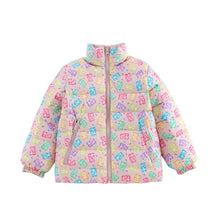 Load image into Gallery viewer, Gummy Bear Blake Hooded Reversible Down Jacket
