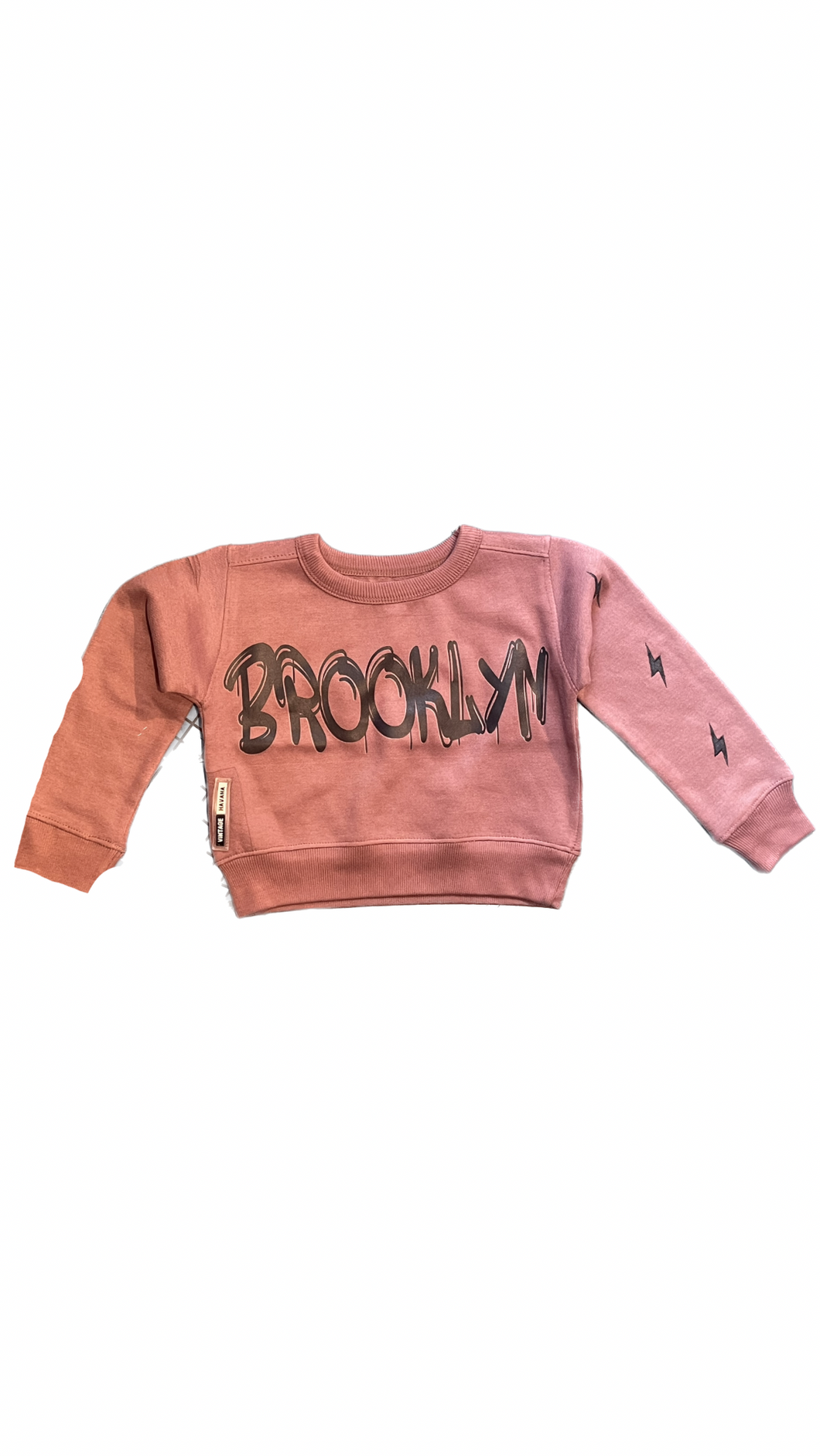 Brooklyn Mauve Fleece Crewneck