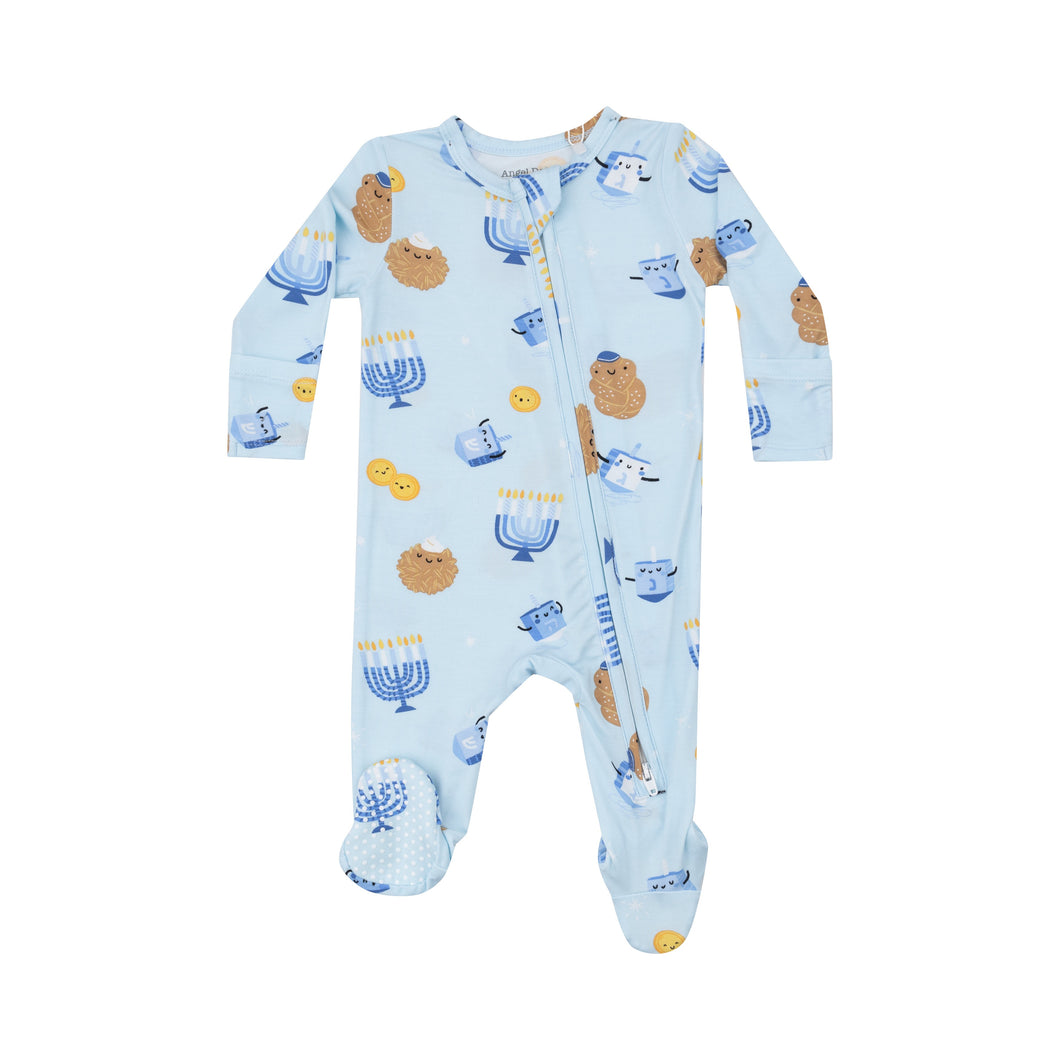 Hanukkah 2-Way Zipper Footie