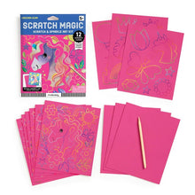 Load image into Gallery viewer, Unicorn Glam Scratch &amp; Sparkle Art Activity Kit

