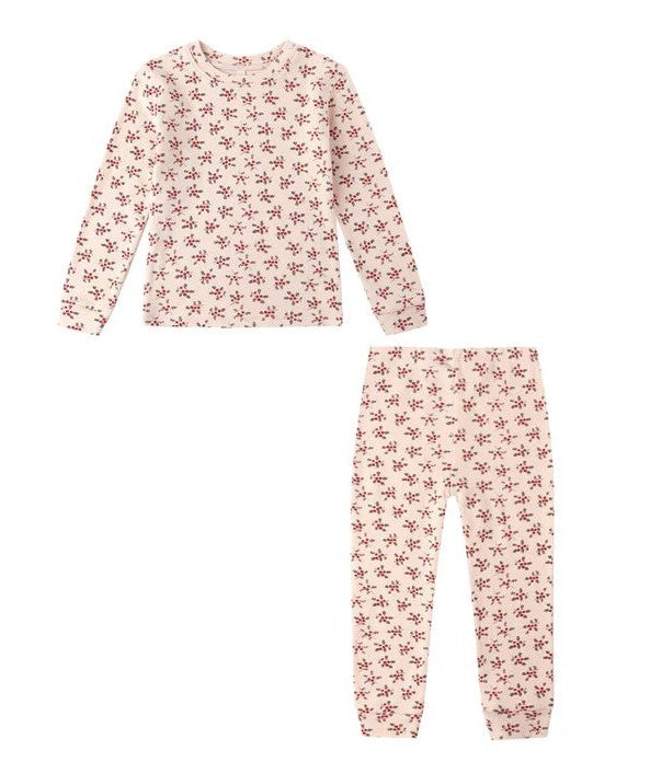 Holly Berry Organic Long Sleeve Pajama Set