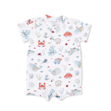 Load image into Gallery viewer, Sailor Sea Creatures Convertible Romper
