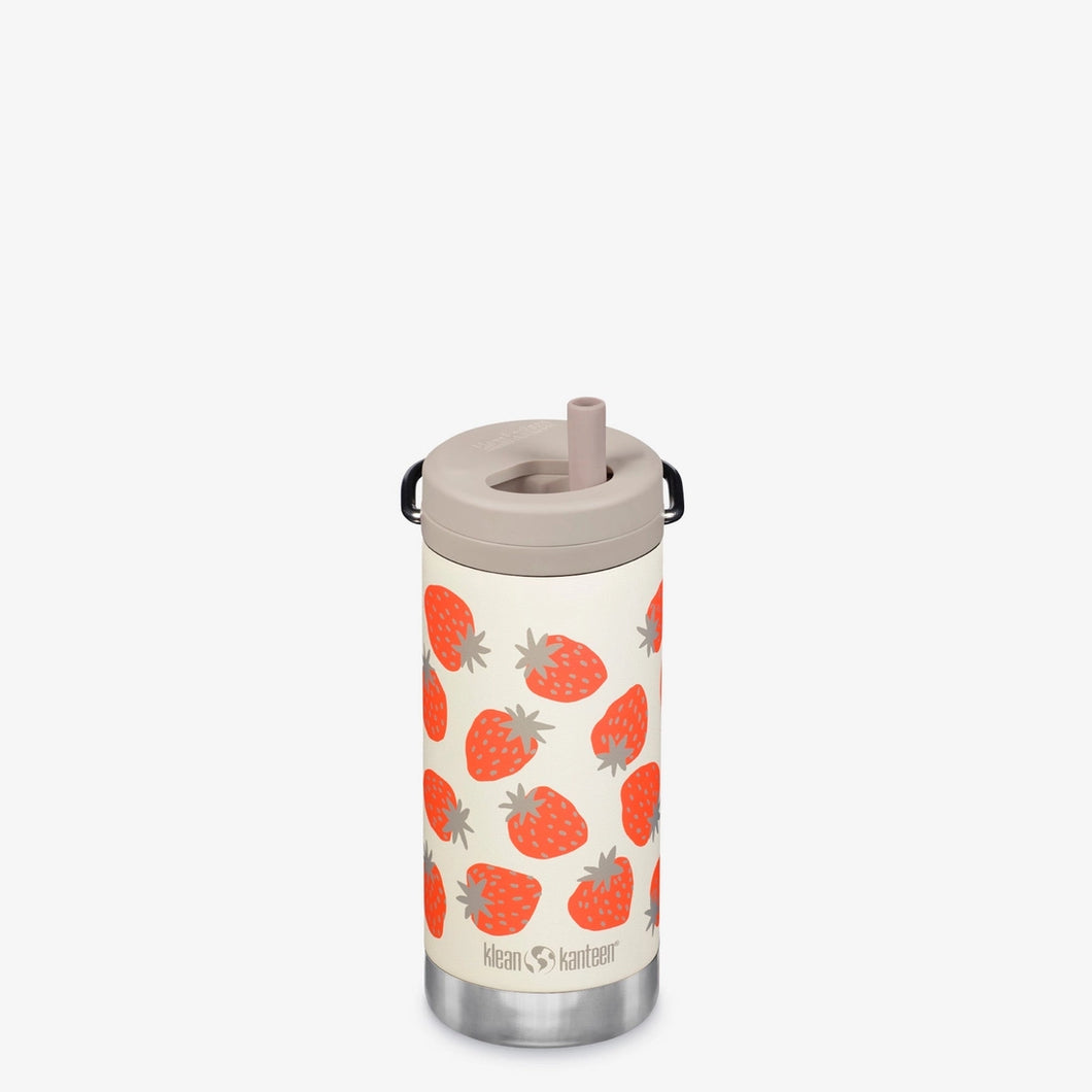 Strawberries 12oz Water Bottle with Twist Cap