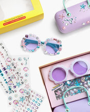 Load image into Gallery viewer, Mermaid Splash and Sparkle Gemify Sunglasses and Case
