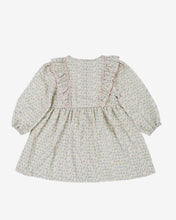 Load image into Gallery viewer, Blue Flower Maddie Ruffle Corduroy Dress
