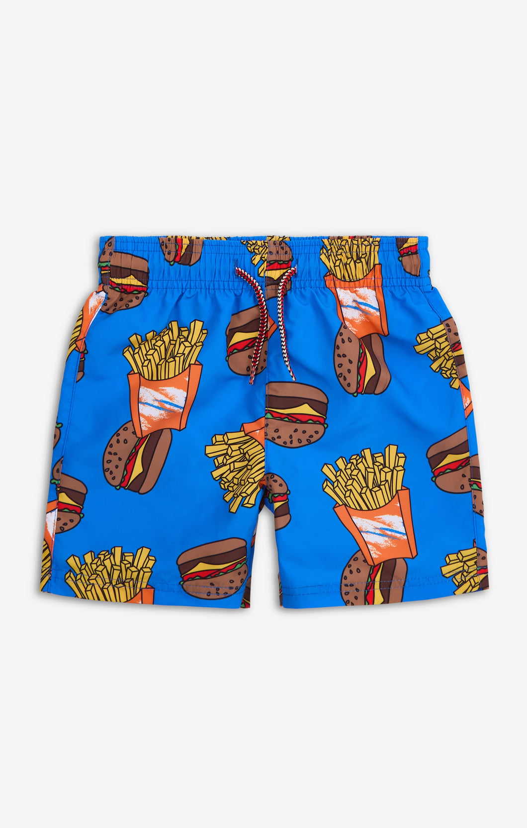 Burgers & Fries Mid Length Swim Trunks