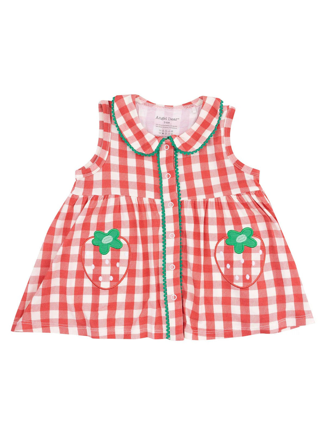 Peter Pan Button Front Dress w/Ric Rac Trim