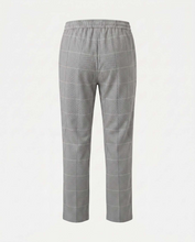 Load image into Gallery viewer, Earth Grey Windowpane Everyday Stretch Pant
