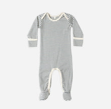 Load image into Gallery viewer, Ocean Micro Stripe Footie
