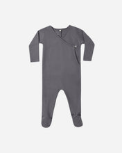 Load image into Gallery viewer, Midnight Pointelle Wrap Footie
