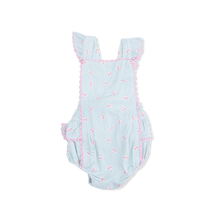 Load image into Gallery viewer, Tiny Cherry Stripe Sunsuit

