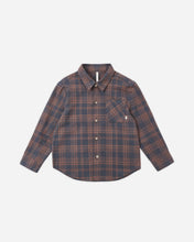Load image into Gallery viewer, Midnight Plaid Collared LS Shirt
