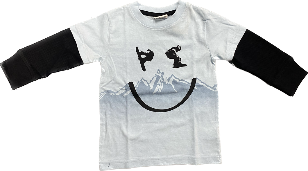 Long Sleeve Smile Snow 2fer