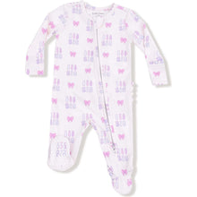 Load image into Gallery viewer, Lil Sis 2 Way Zipper Ruffle Back Footie
