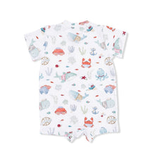 Load image into Gallery viewer, Sailor Sea Creatures Convertible Romper
