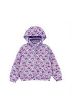 Load image into Gallery viewer, Purple Rainbow Reversible Rain Repellant Windbreaker

