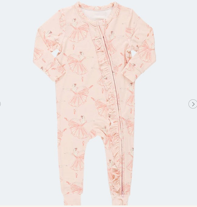 Pink Ballerinas Bamboo Romper