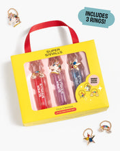 Load image into Gallery viewer, Gloss It Up Rainbow Lip Gloss Ring Set
