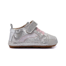 Load image into Gallery viewer, First Wave Silver Crackle Sneaker

