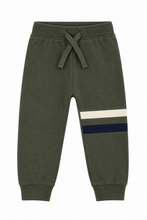 Load image into Gallery viewer, Olive Striped Zip Hoodie and Jogger Set
