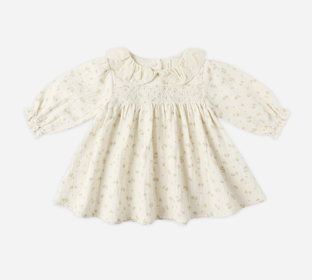 Golden Floral Callie Dress