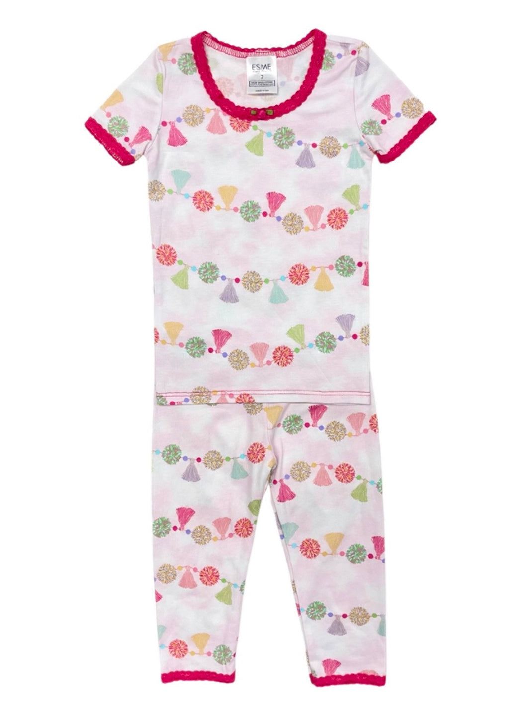 Pom Pom S/S Pajamas with Legging