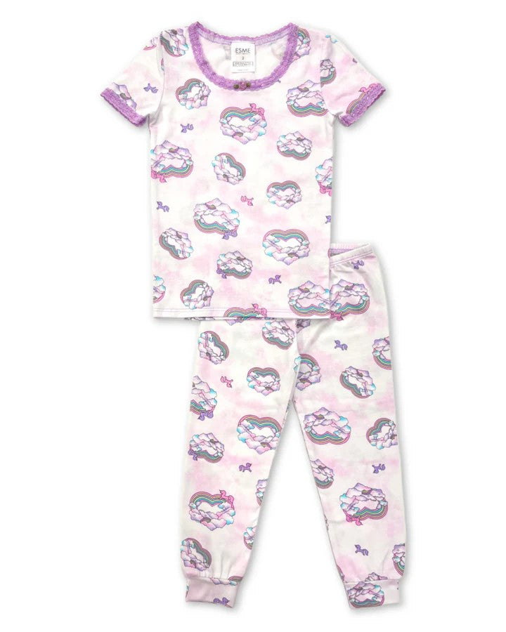 Unicorn Love SS Pajama Set