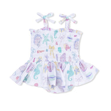 Load image into Gallery viewer, Beach Days Smocked Bubble with Skirt
