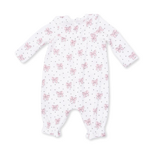 Load image into Gallery viewer, Bows and Hearts Cuffed Sleeve Romper
