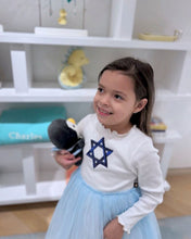 Load image into Gallery viewer, Blue Star of David Tutu Dress
