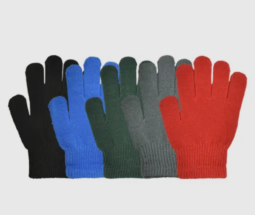 Boys Knit Stretch Gloves