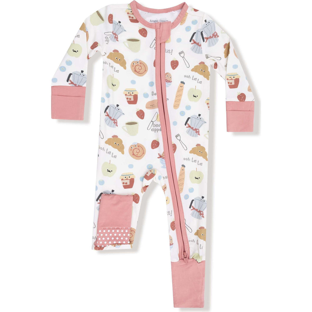Bonjour Breakfast 2 Way Zipper Romper