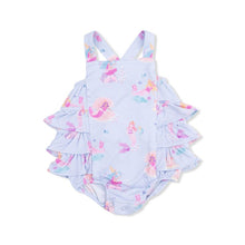 Load image into Gallery viewer, Mermaid Princesses Ruffle Sunsuit
