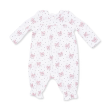 Load image into Gallery viewer, Bows and Hearts Cuffed Sleeve Romper
