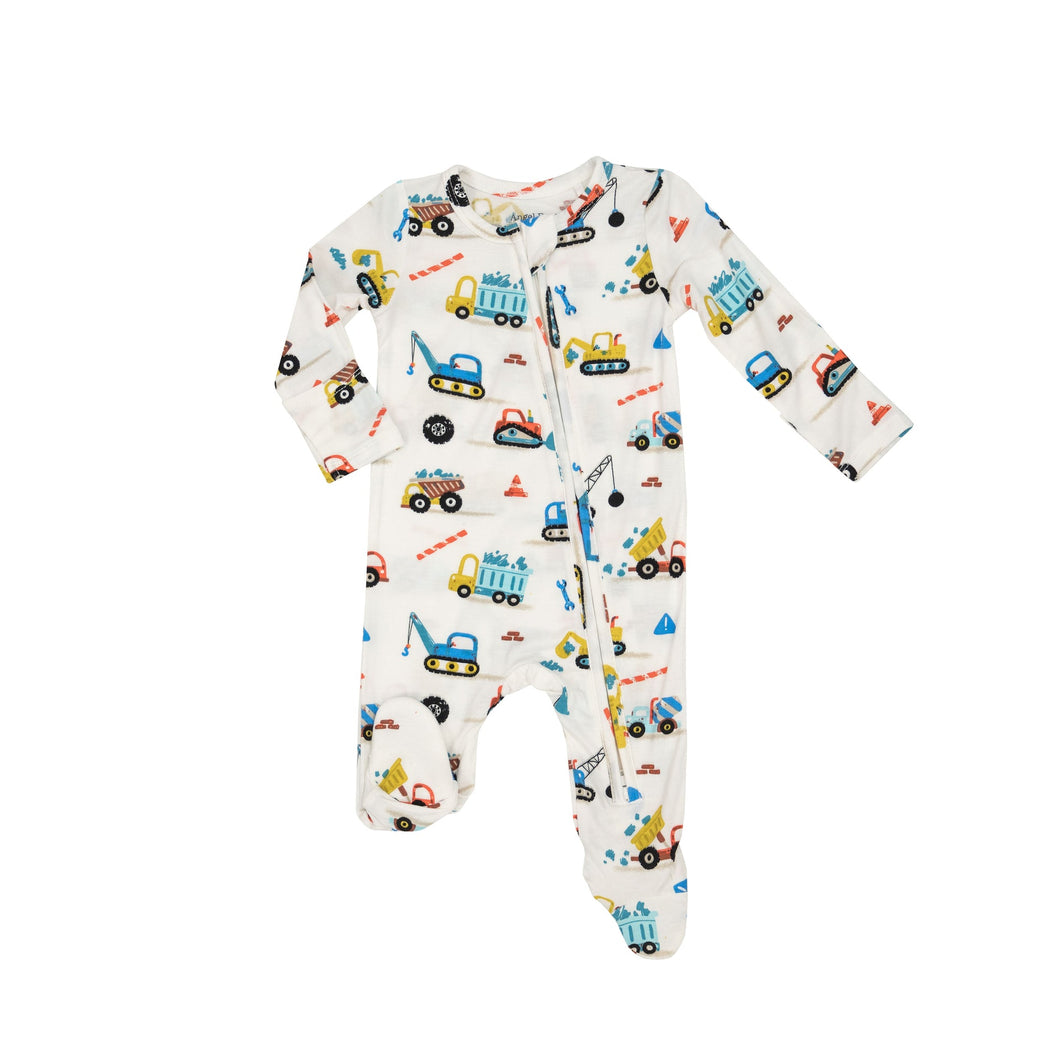 Crayon Construction 2 Way Zipper Romper