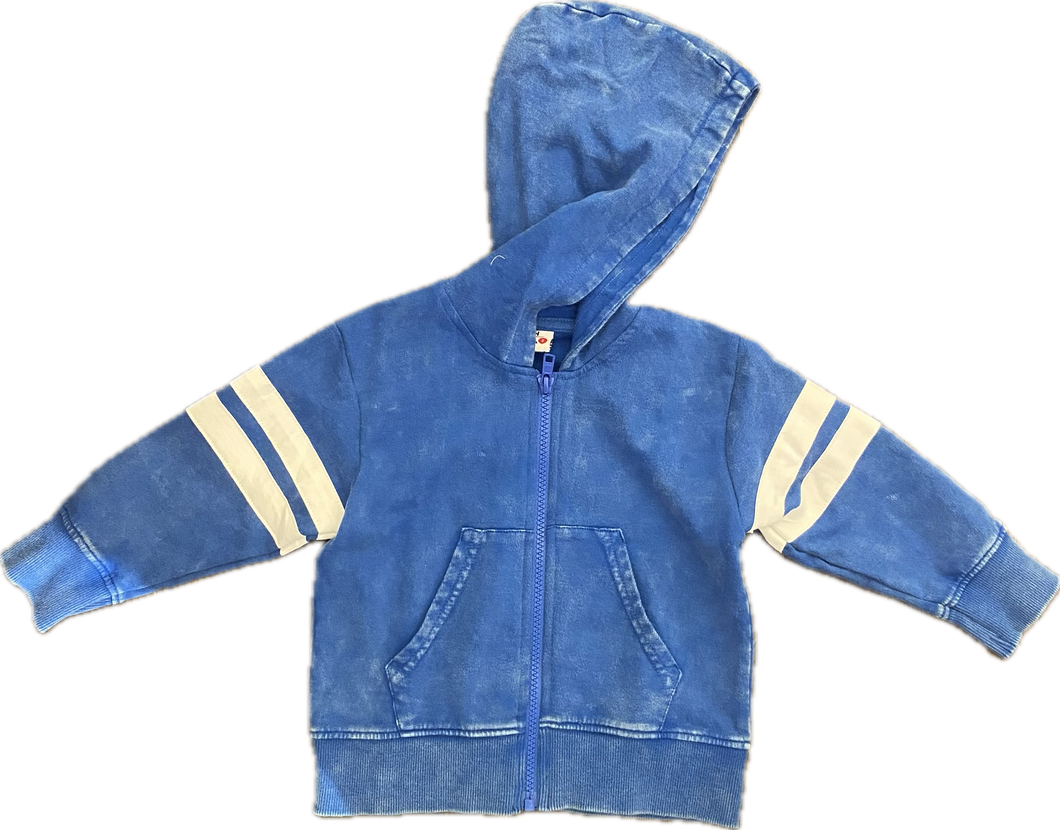 Cobalt Enzyme Zip Hoody